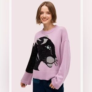 NWOT Kate Spade Wool Panther Sweater